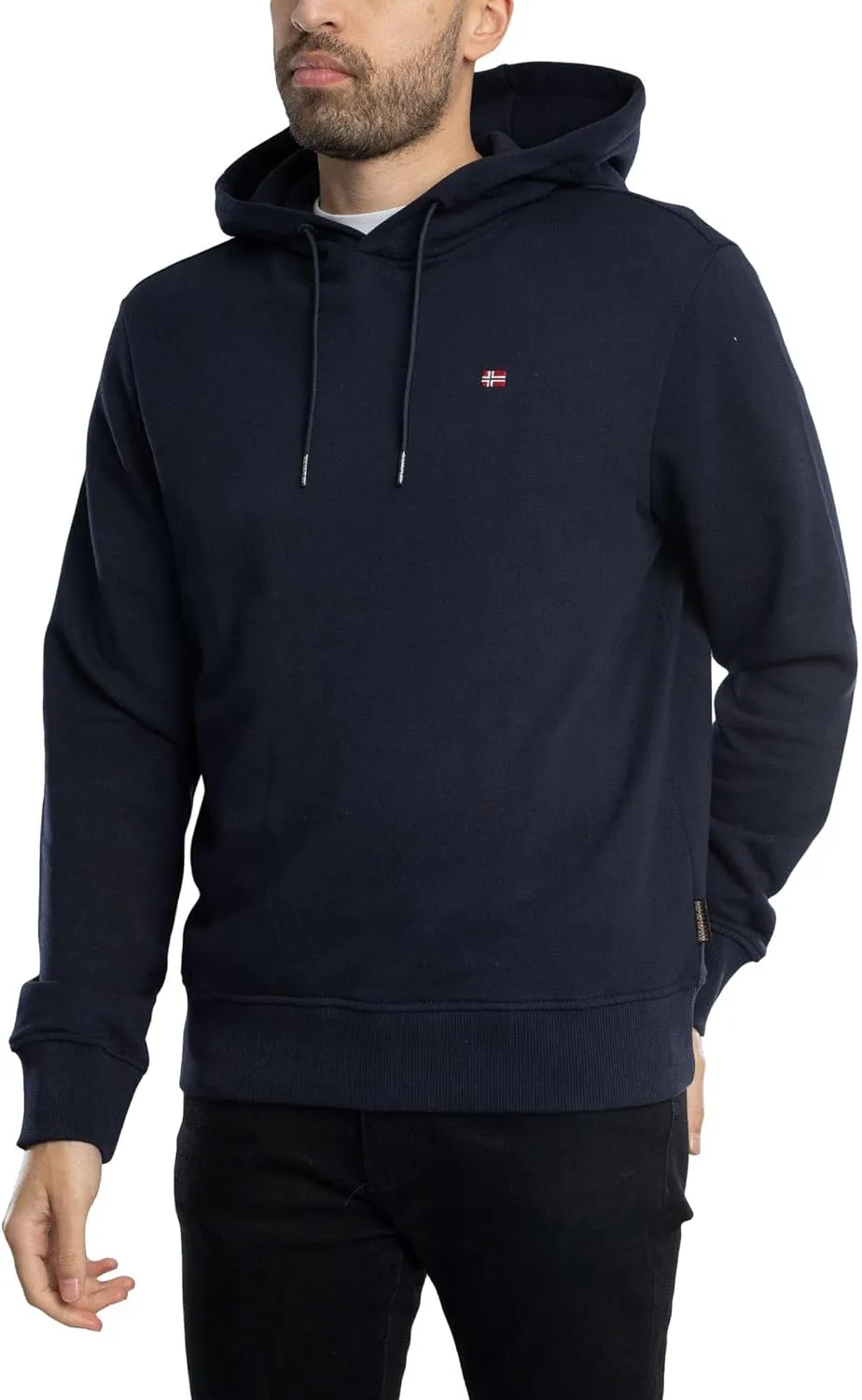 Napapijri Men's Balis Pullover Hoodie, Blue Marine