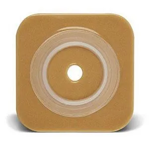 Natura® Stomahesive® Skin Barrier, 4" x 4" (10cm x 10cm) , Cut-to-Fit Stoma Opening 1/2" - 1-1/4" (13mm - 32mm), Flange 1-3/4" (45mm) - Box of 10