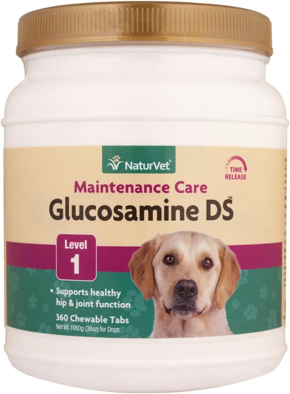 NaturVet 240 Count Glucosamine- DS with Glucosamine and Chondroitin Tablets for Dogs (360 Count)