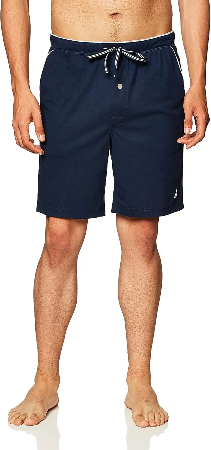 Nautica Men's Soft Knit Elastic Waistband Sleep Lounge Short
