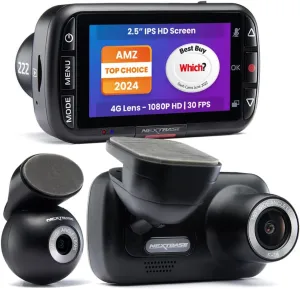 Nextbase 222XR 1080p Dash Cam   Rear Cam HD in Car Mini Camera with Parking Mode, Night Vision, Automatic Loop Recording and File Protection, Reliable and Durable