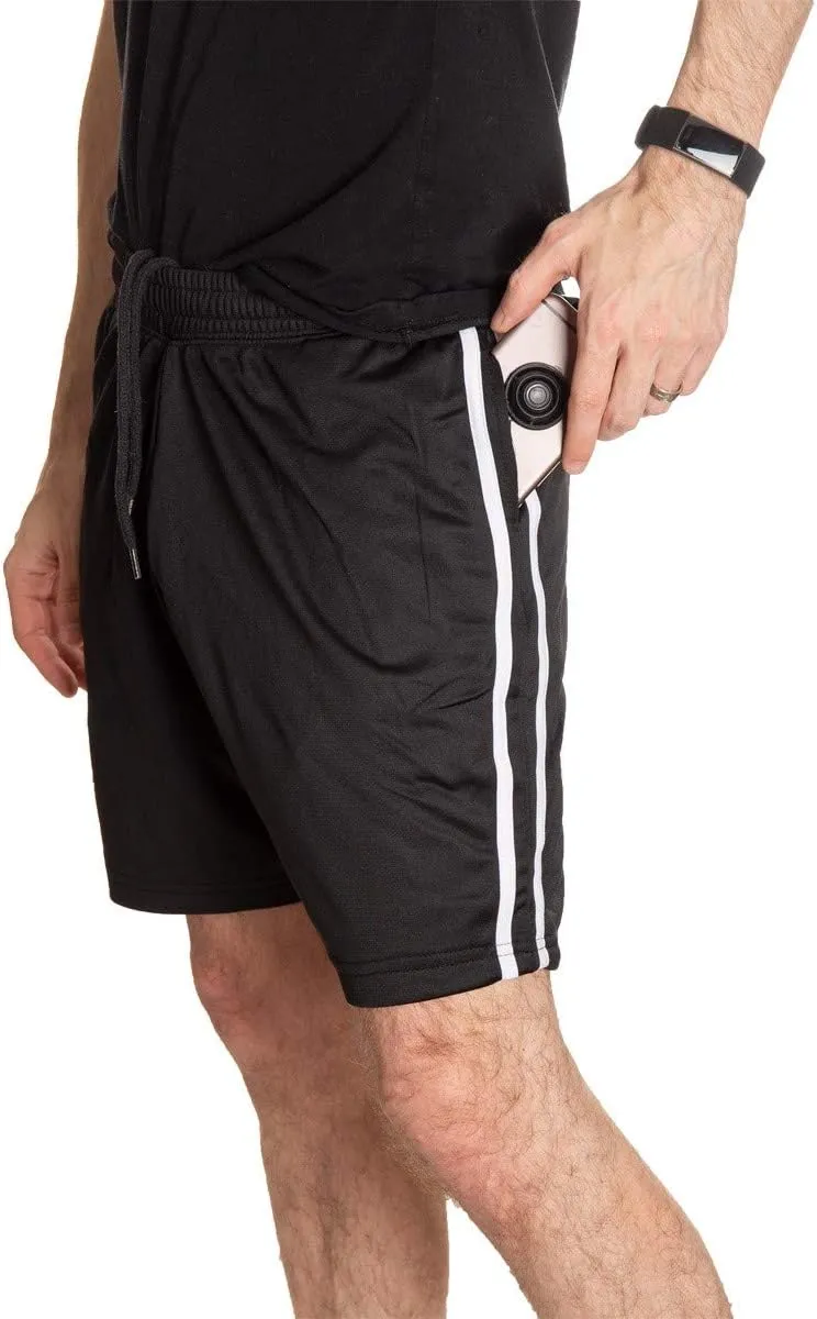 NHL Mens Official Team Two-Stripe Shorts