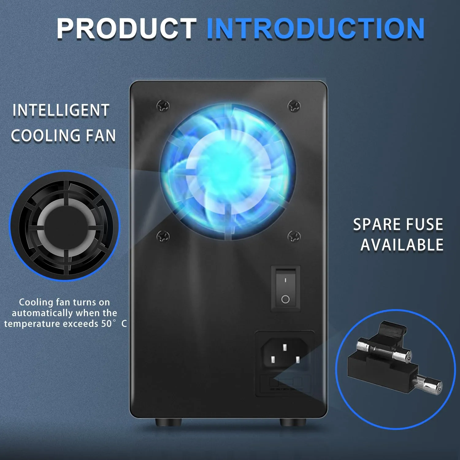 NICE-POWER DC Power Supply Variable: 30V 10A Adjustable Switching Regulated High Precision 4-Digits LED Display 5V/2A USB Port Test Lead Output & Input Power Cord Bench Lab Power Supplies
