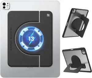 Nillkin iPad Magnetic Tablet Stand Adjustable Magsafe Grip Holder Fit for iPad Pro 13 M4/iPad Pro 12.9/Air 13 M2 and Other Tablet e-Reader (Black, for Over 11-13 inch Device)