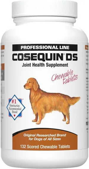 Nutramax Cosequin DS Joint Health Supplement for Dogs - With Glucosamine and Chondroitin, 132 Chewable Tablets