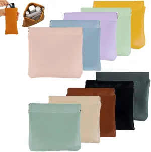 Onavee Pouchic Snap Closure Pouches, 10PCS * All Color, Women's Small Leather Purse Pouches