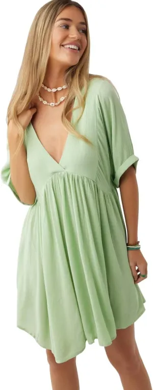 O'NEILL Women's Rosemary Mini Dress - Comfortable and Casual Short Sleeve Dresses for Women with V-Neckline
