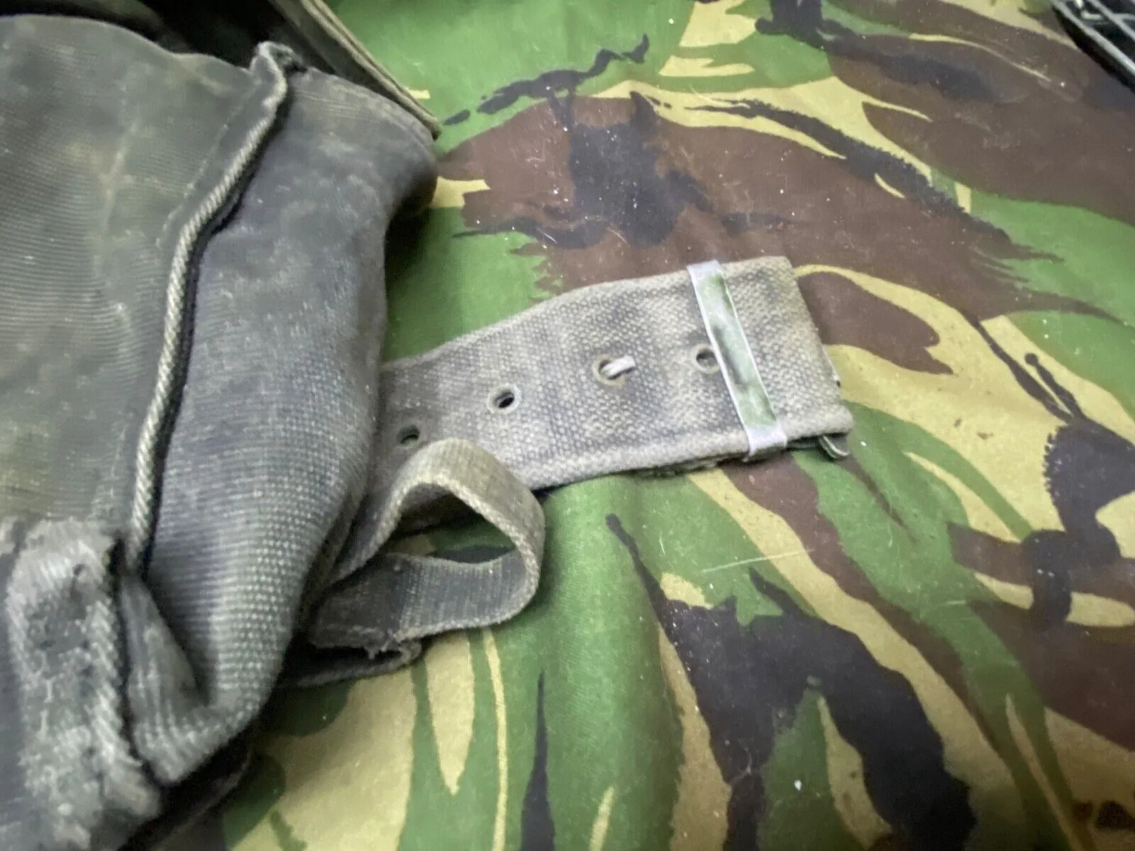 Original British Army 58 Pattern Pouches and Webbing Belt - Approx 36" Waist
