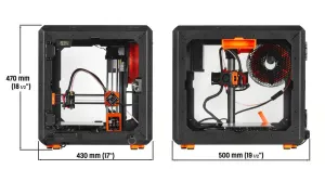 Original Prusa MINI Enclosure – Modular Box for The Prusa MINI , for Printing High-Temperature Materials, Upgradable with Advanced Air-Filtration, Fire Suppresion and LED Lights