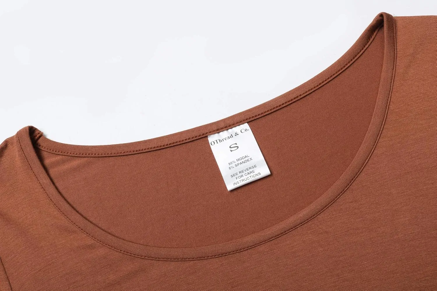 OThread & Co. Women's Long Sleeve T-Shirt Scoop Neck Basic Layer Stretchy Shirts
