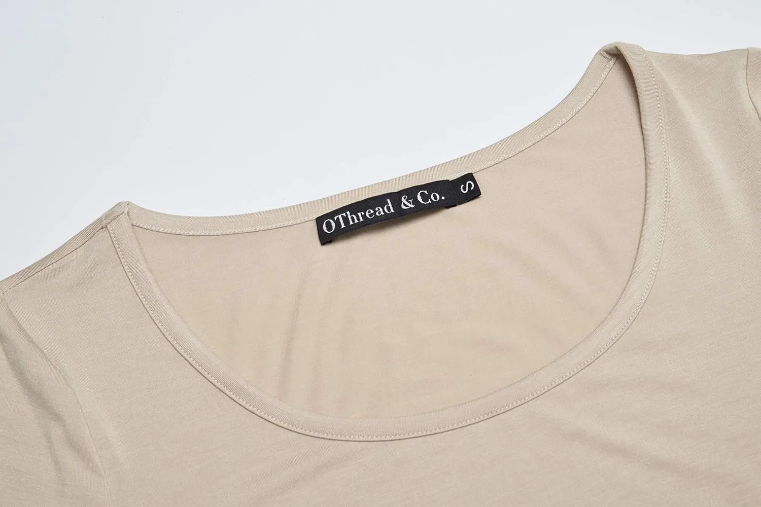 OThread & Co. Women's Long Sleeve T-Shirt Scoop Neck Basic Layer Stretchy Shirts