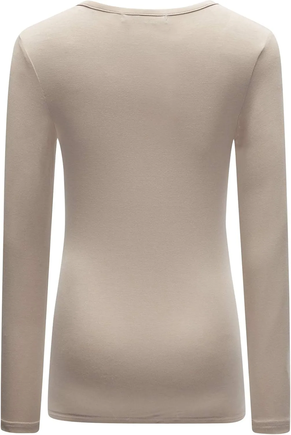 OThread & Co. Women's Long Sleeve T-Shirt Scoop Neck Basic Layer Stretchy Shirts