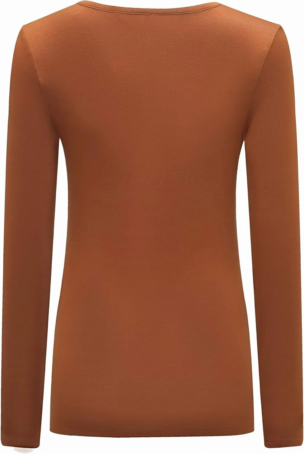 OThread & Co. Women's Long Sleeve T-Shirt Scoop Neck Basic Layer Stretchy Shirts