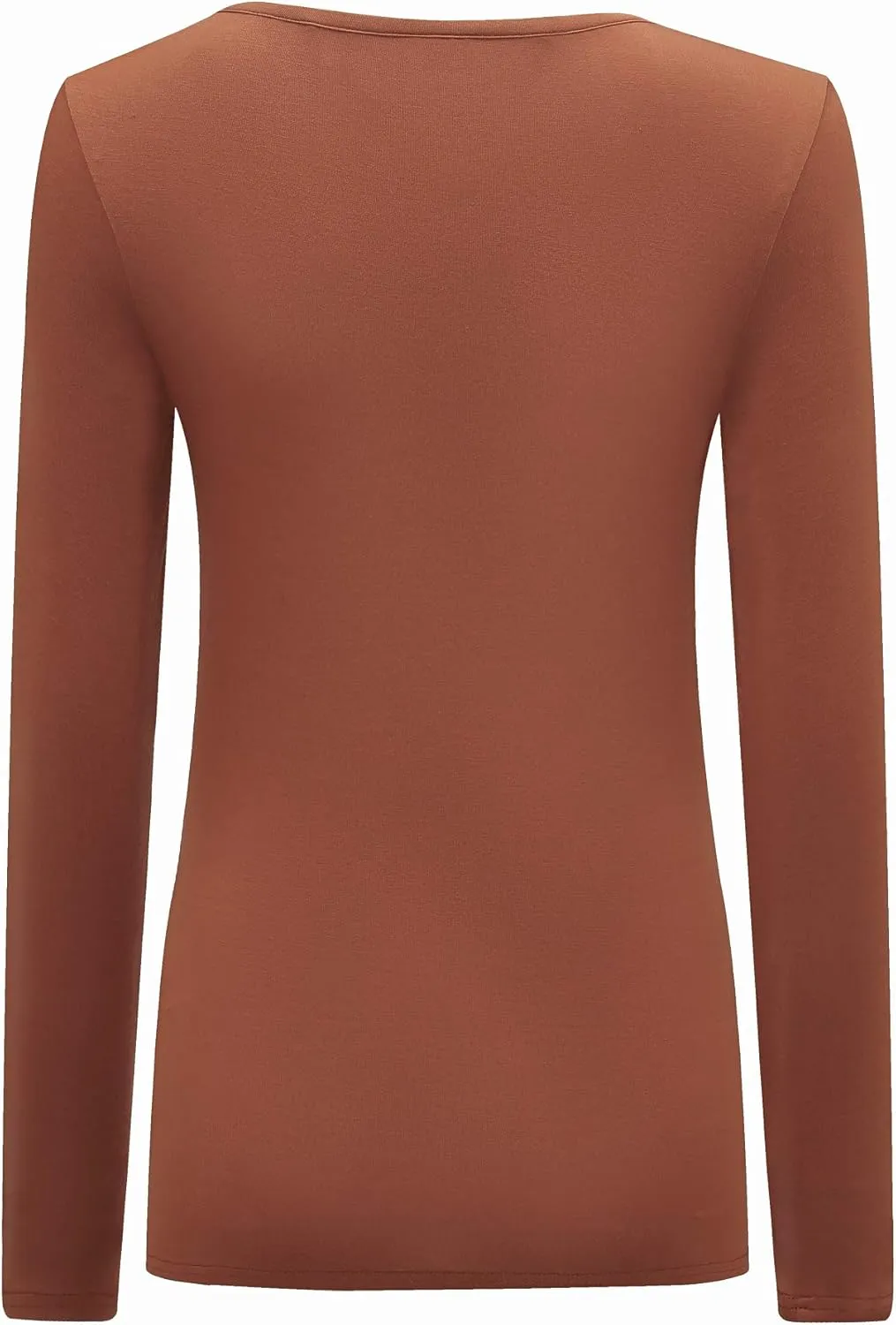 OThread & Co. Women's Long Sleeve T-Shirt Scoop Neck Basic Layer Stretchy Shirts