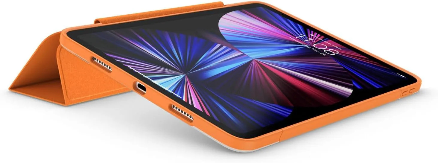 OtterBox - Symmetry 360 Elite Case for 11" iPad Pro 1st/2nd/3rd/4th/5th/6th Gen - Scratch-Resistant Tablet Case with Adjustable Folio and Apple Pencil Holder (Vitamin C)