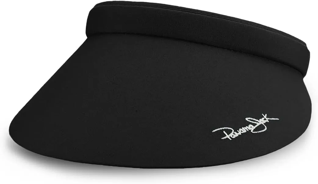 Panama Jack Women's Sun Visor - Packable Lightweight Microfiber, 4" Peak Brim Bill with Embroidered Logo