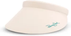 Panama Jack Women's Sun Visor - Packable Lightweight Microfiber, 4" Peak Brim Bill with Embroidered Logo