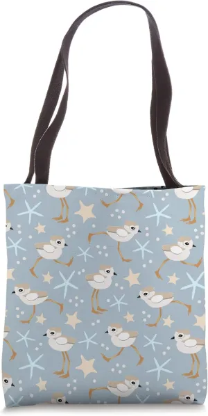 Piping Plover Coastal Shorebird Tote Bag