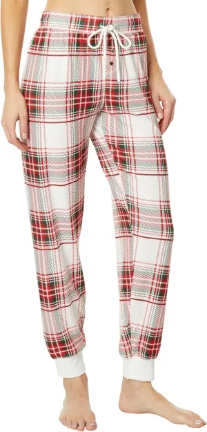 PJ Salvage Women's Loungewear Joyful Spirits Jammie Pant, Ivory, L