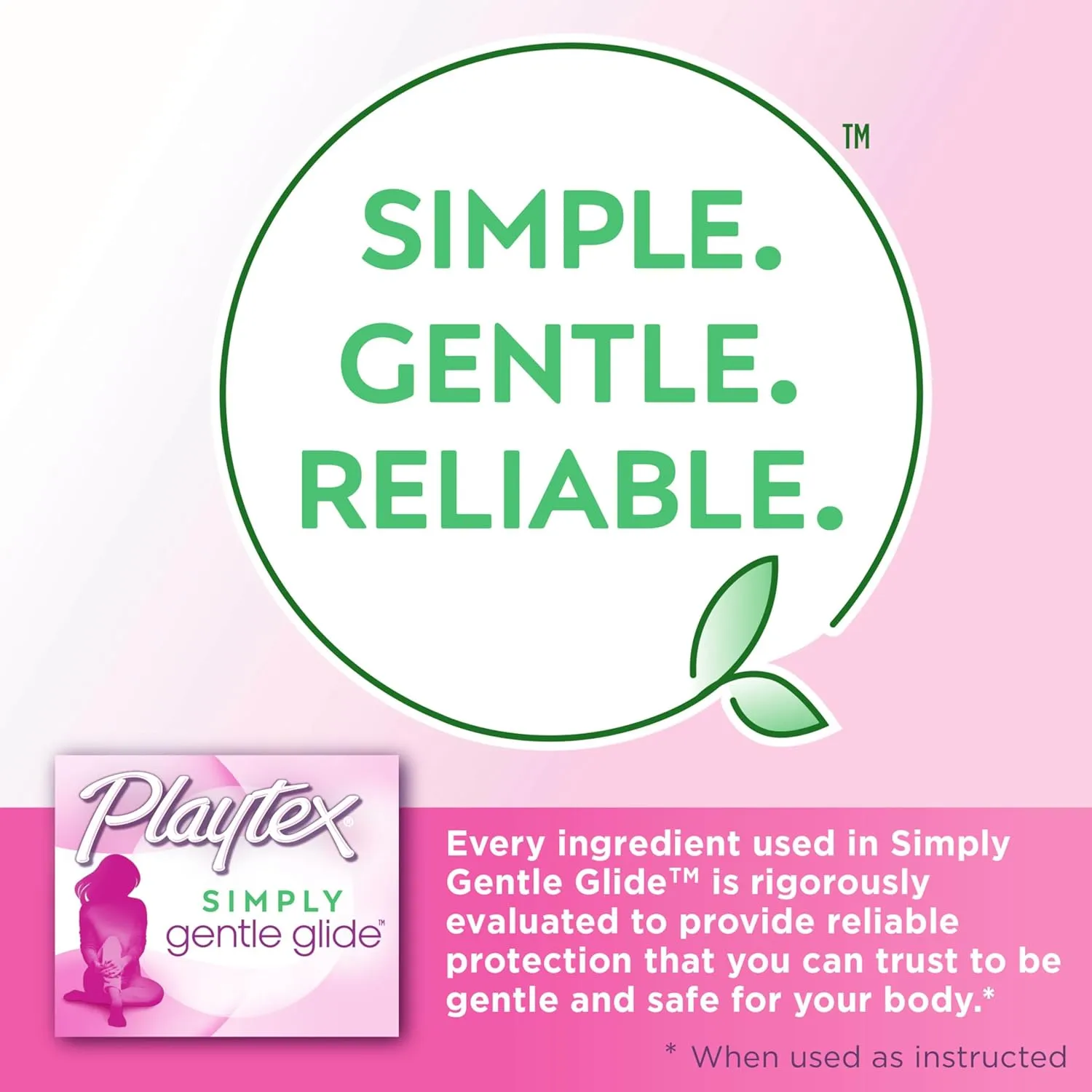 Playtex Simply Gentle Glide Unscented Tampons, Super Absorbency, 36 Count (Pack of 1) (Packaging May Vary)