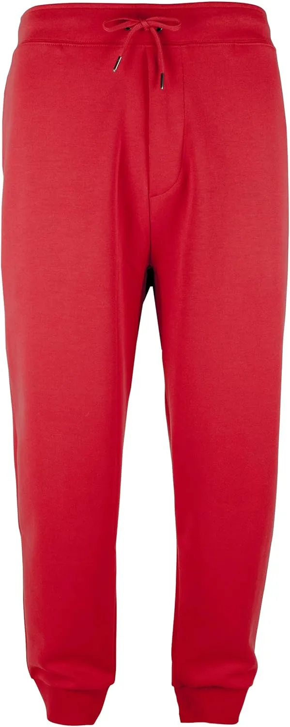 POLO RALPH LAUREN Men's Big & Tall Double Knit Drawstring Jogger Pant Red XLT
