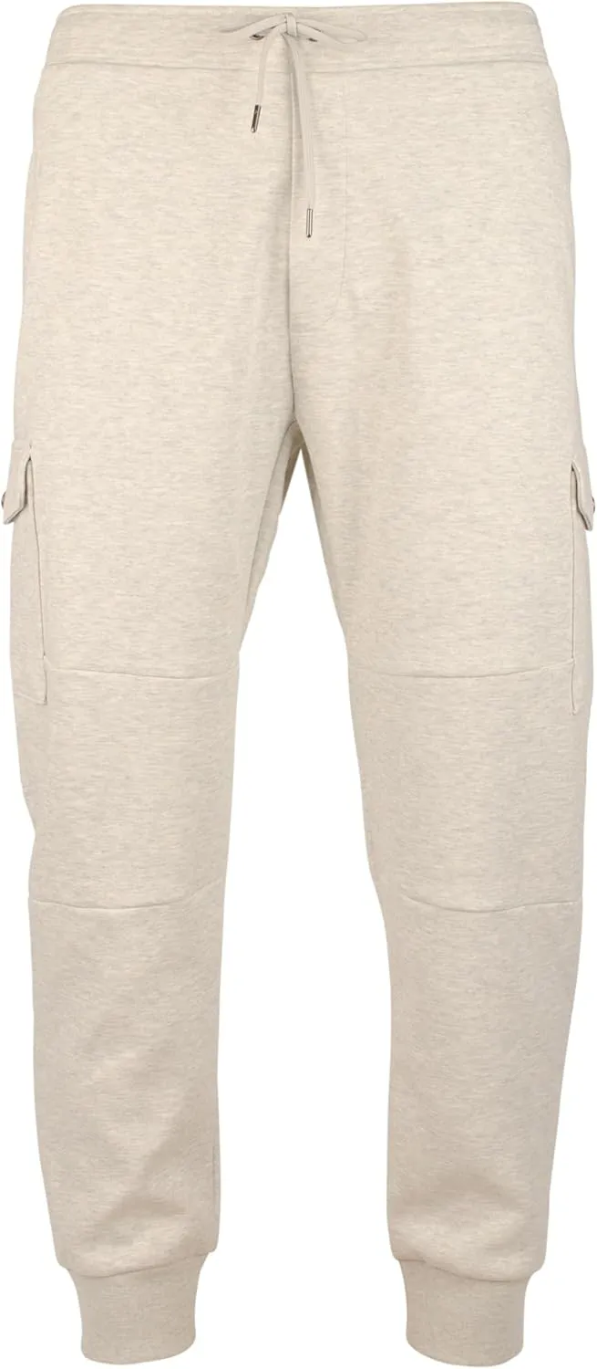 POLO RALPH LAUREN Men's Double Knit Cargo Jogger Pants Grey Heather XXL