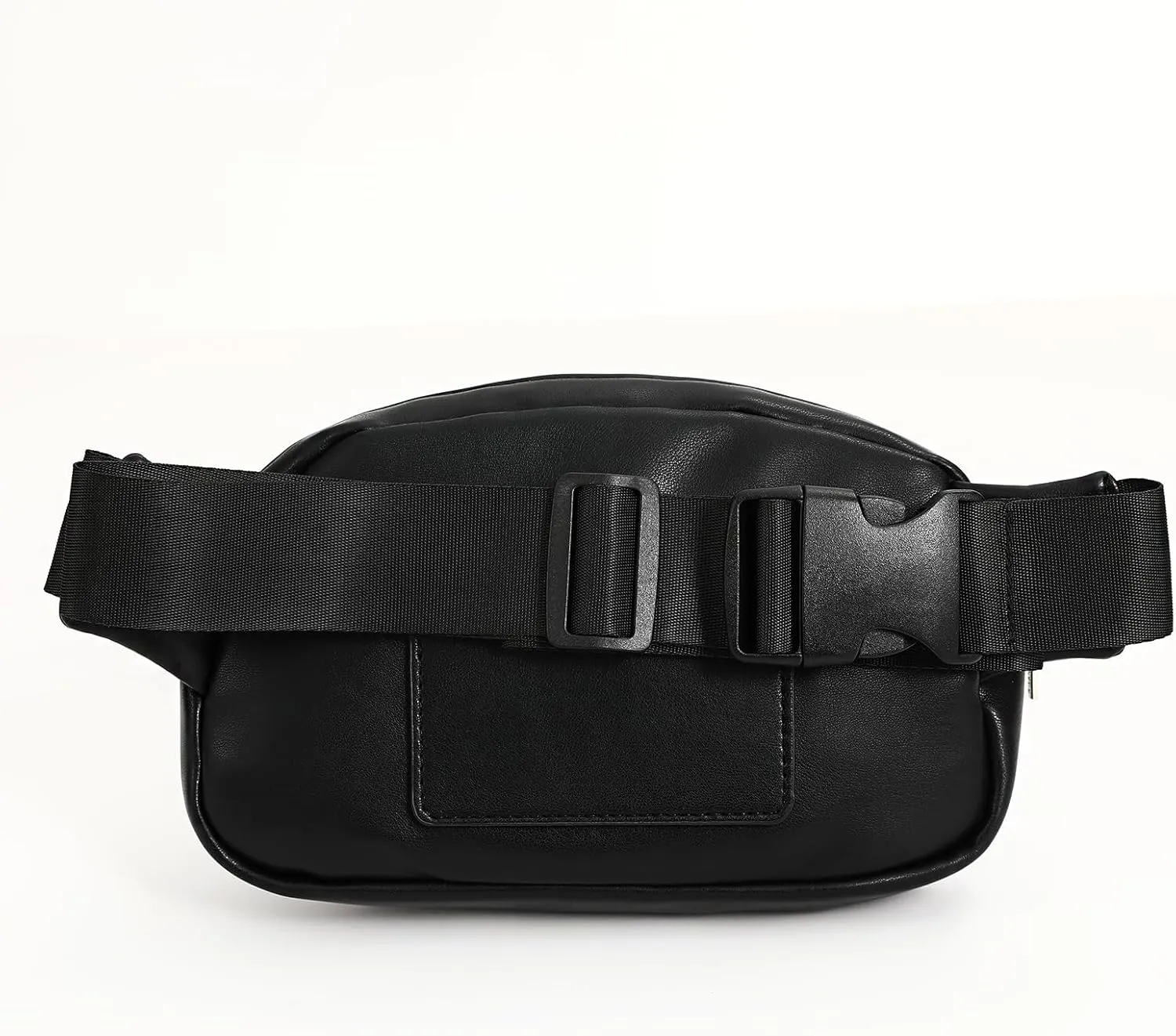 Premium Soft Leather Crossbody Bag - Stylish Waist Belt Bag Fanny Pack for Workout Running Traveling