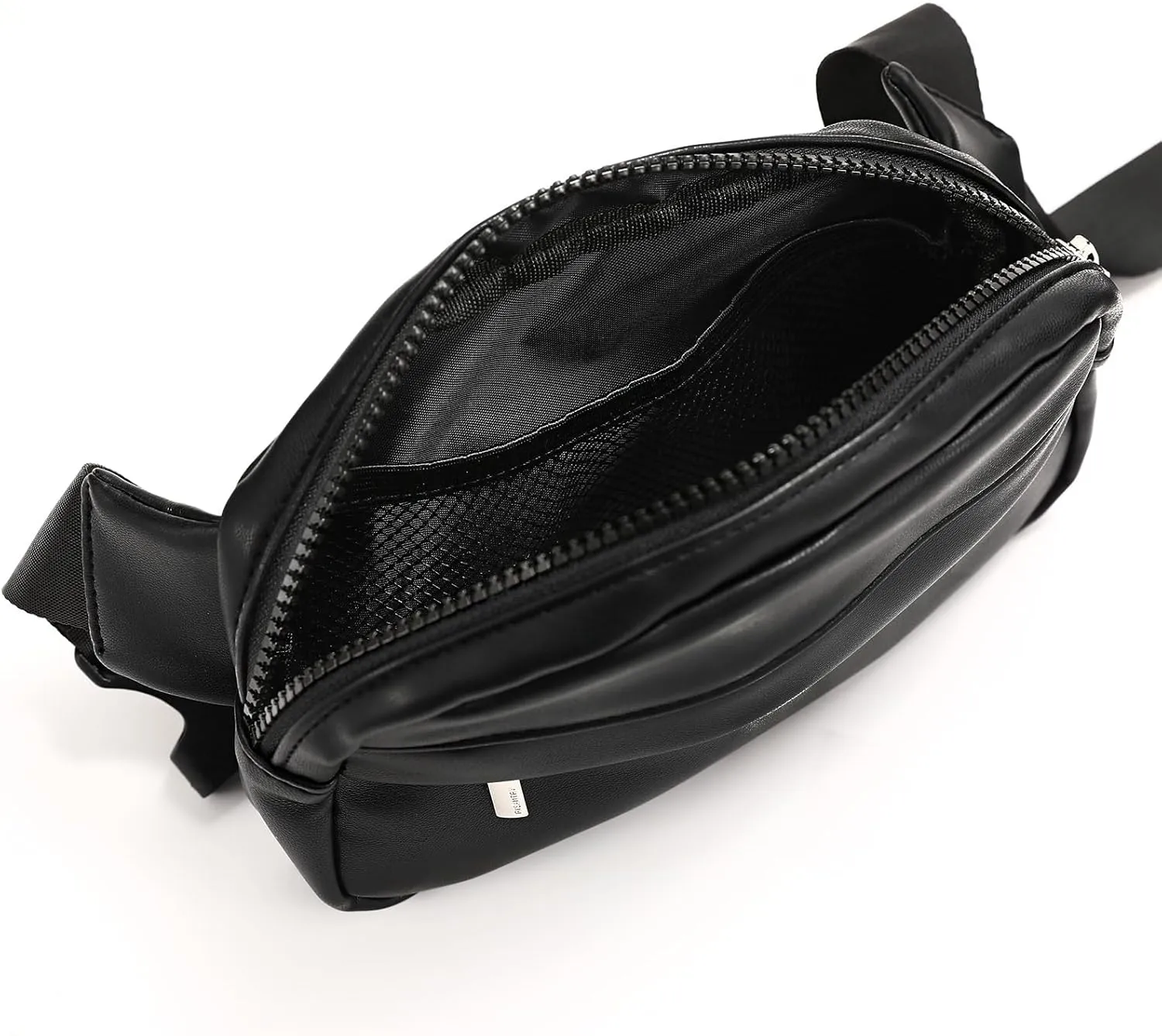 Premium Soft Leather Crossbody Bag - Stylish Waist Belt Bag Fanny Pack for Workout Running Traveling