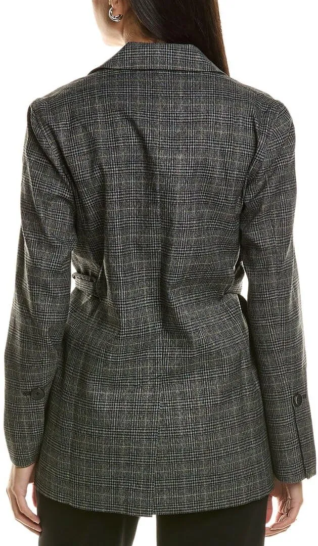 Proenza Schouler White Label Plaid Suiting Blazer