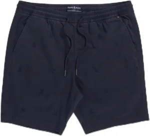 Psycho Bunny Mens Navy XX-Large Modern Embroidered Elastic Waist Short