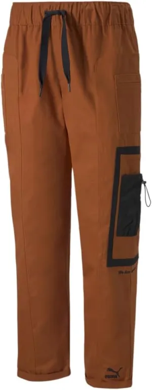 PUMA Mens We are Legends Pants Casual Drawstring - Brown - Size XL
