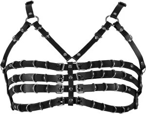Punk Waist Cage Body Chain Leather Harness Lingerie Body Jewelry Accessories for Women and Girls