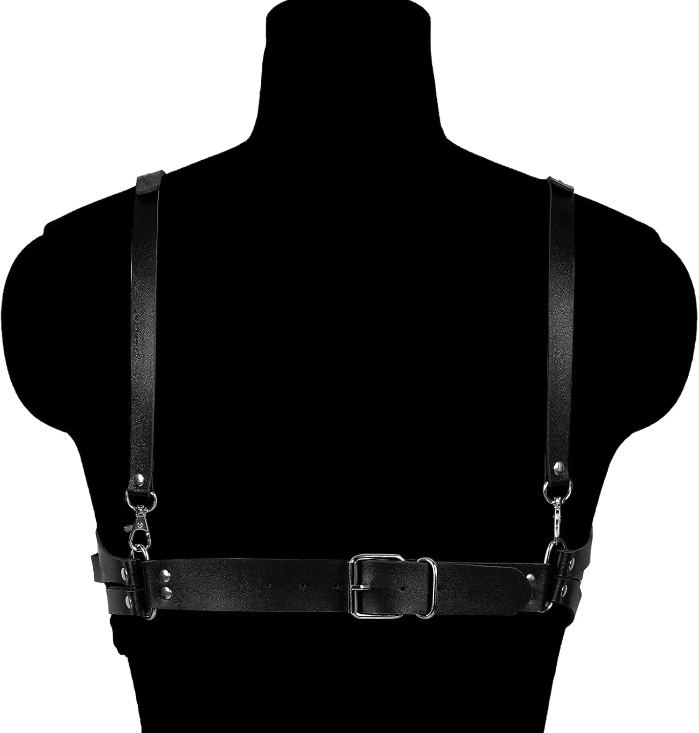 Punk Waist Cage Body Chain Leather Harness Lingerie Body Jewelry Accessories for Women and Girls