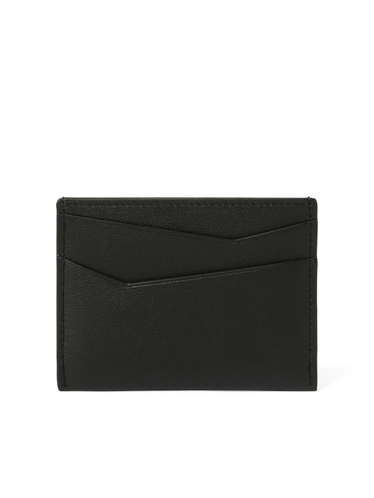 Puzzle Edge Plain Cardholder in Black