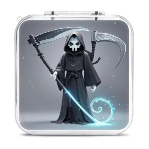 QMNBTES Lightning Death God Switch Game Case Switch Game Holder Cartridge Case Storage 12 Games & 2 Micro Sd Card Slots, Travel Carry Cases, Portable Games Card Storage, Hard Shell, Buckle Closure