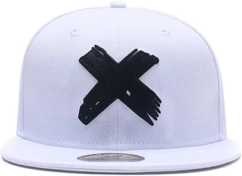 Quanhaigou Unisex Snapback Hats, Adjustable Embroidered Dad Hat Flat Bill Baseball Cap for Men Women