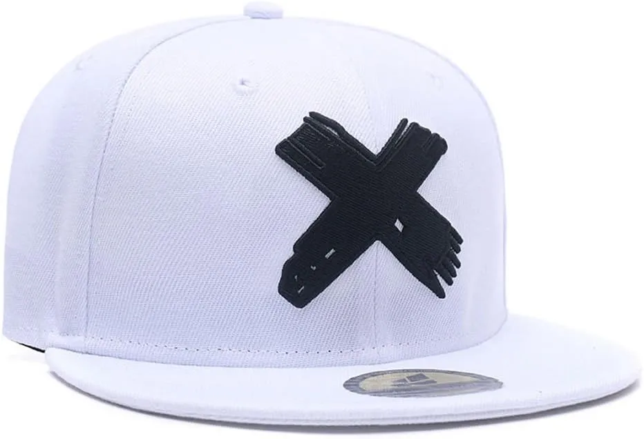 Quanhaigou Unisex Snapback Hats, Adjustable Embroidered Dad Hat Flat Bill Baseball Cap for Men Women