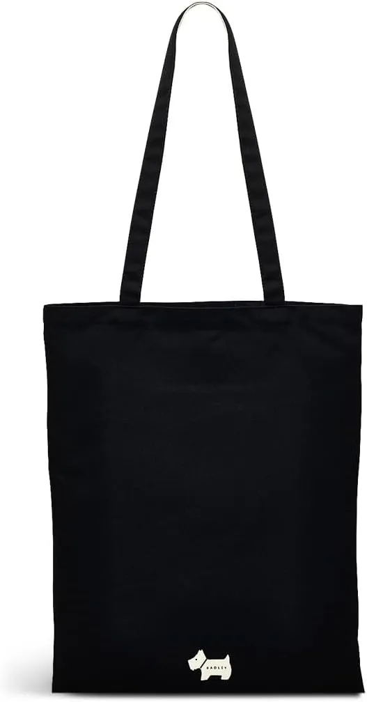 RADLEY London Mini Responsible Medium Reusable Recycled Canvas Tote Bag, Black