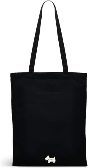 RADLEY London Mini Responsible Medium Reusable Recycled Canvas Tote Bag, Black