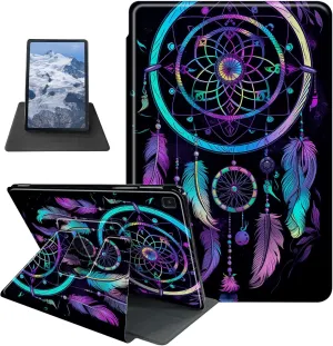 Rainbow Dream Catcher Pattern Case for Samsung Galaxy Tab S6 Lite 10.4 inch 2024/2022 (SM-P613/P619)/2020 (SM-P610/P615),BFDHGQZC 360 Degree Rotating Stand Protective Cover with Auto Sleep/Wake