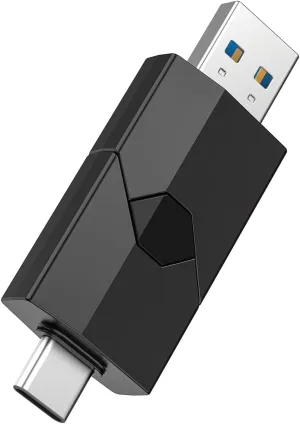 RAOYI 256GB USB C Flash Drive 2 in 1 Type C   USB 3.0 Flash Drive Dual OTG Retractable Type-C Thumb Drive Portable USB-C Memory Stick for iPhone 15 iPad Pro Android Smartphone Tablet PC (Black)