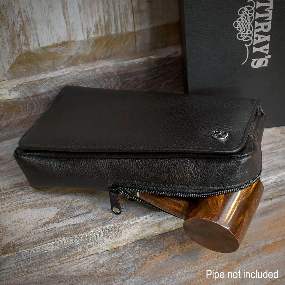 Rattray's Black Knight Leather Pipe Tobacco Pouch - Combo 1