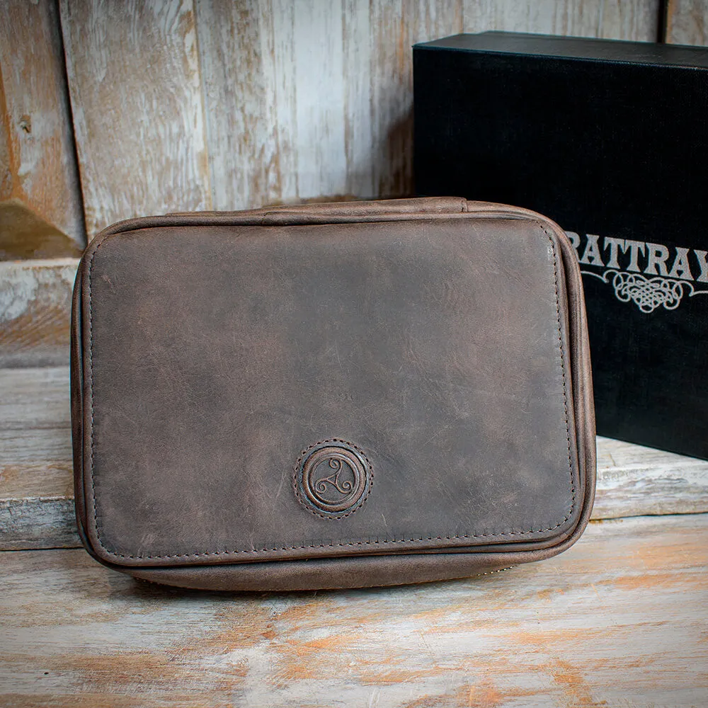 Rattray's Peat Leather 3 Pipe Tobacco Pouch
