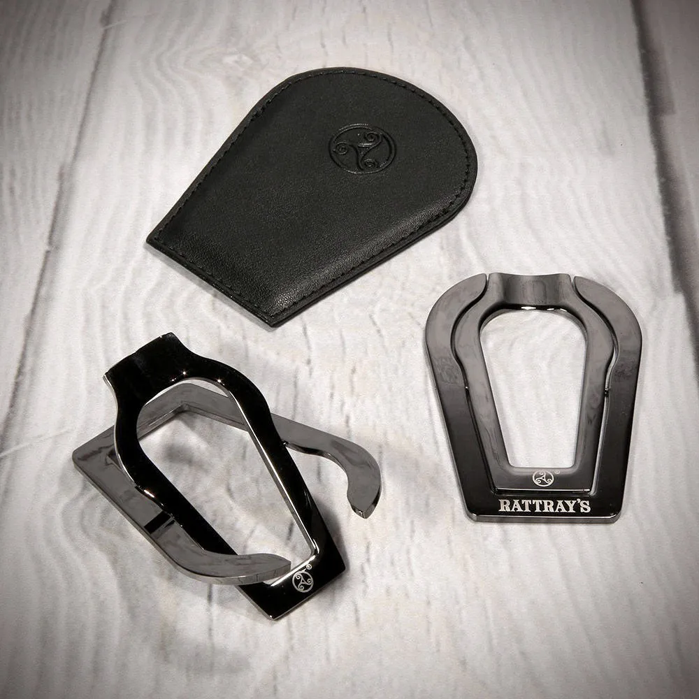 Rattrays Single Folding Pipe Rest High Polished Gunmetal