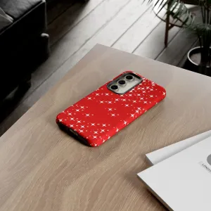 Red Sparkling Samsung Galaxy Phone Case - Stylish Protection for All Occasions, Gifts for friends, Gifts for love ones, Gifts for colleagues