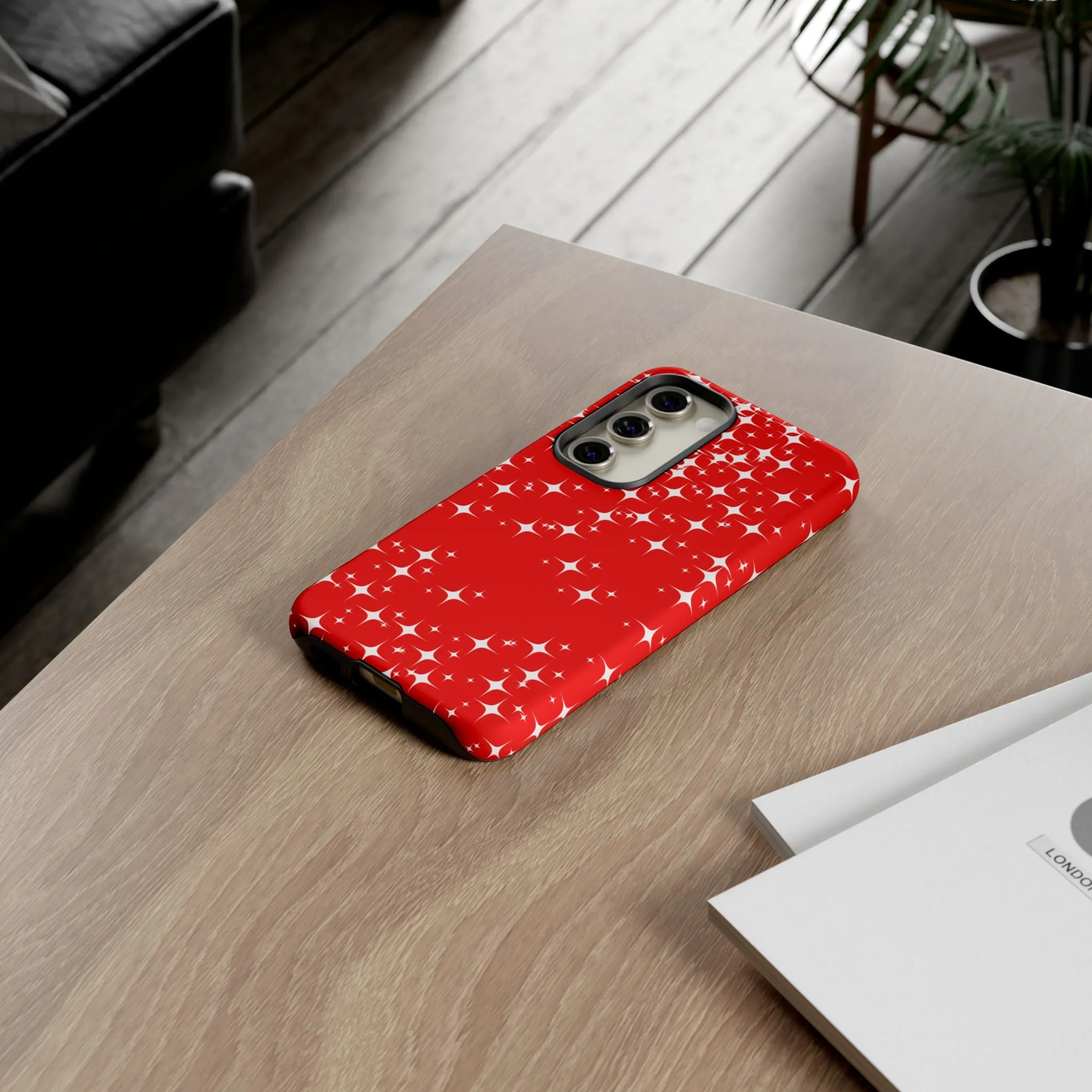 Red Sparkling Samsung Galaxy Phone Case - Stylish Protection for All Occasions, Gifts for friends, Gifts for love ones, Gifts for colleagues