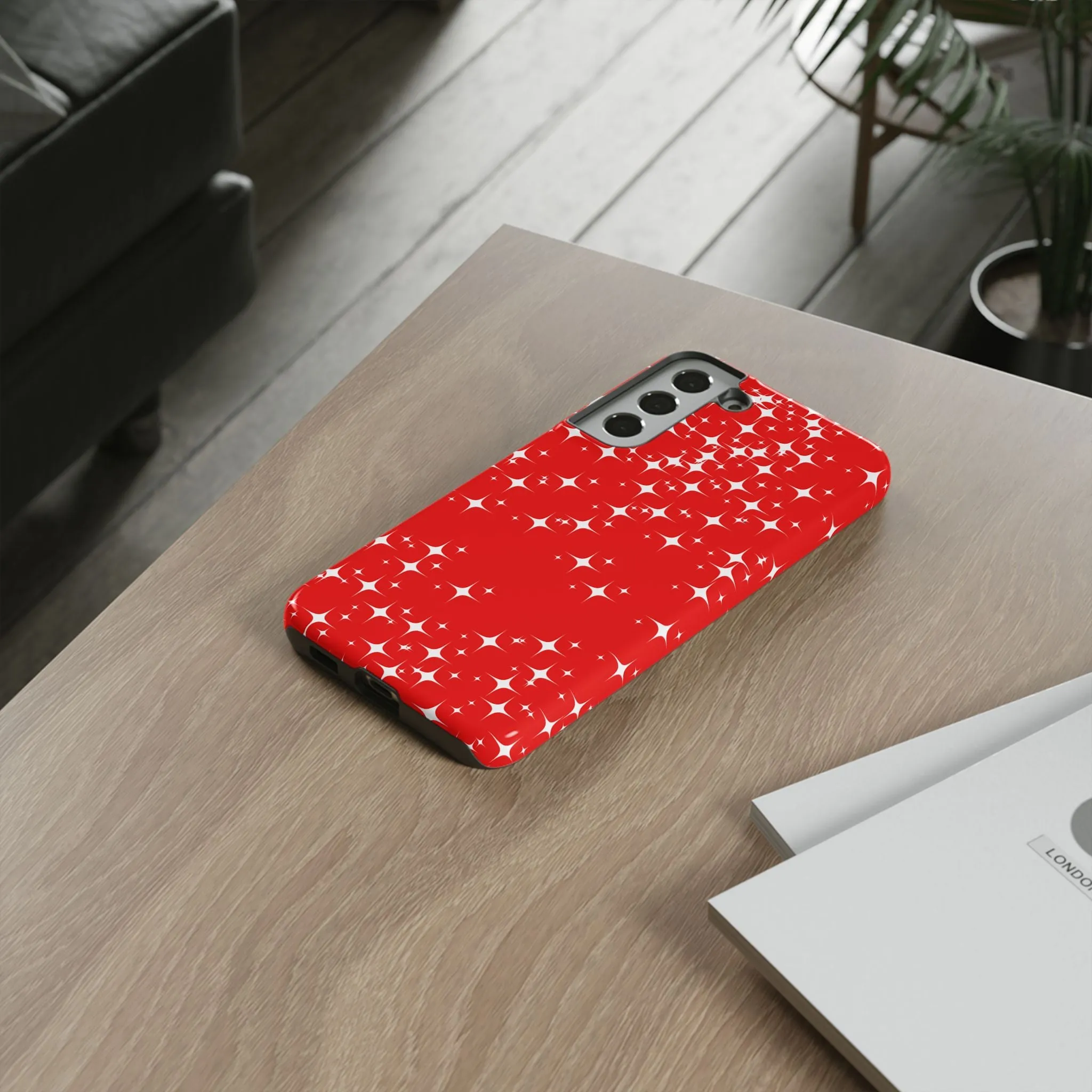 Red Sparkling Samsung Galaxy Phone Case - Stylish Protection for All Occasions, Gifts for friends, Gifts for love ones, Gifts for colleagues