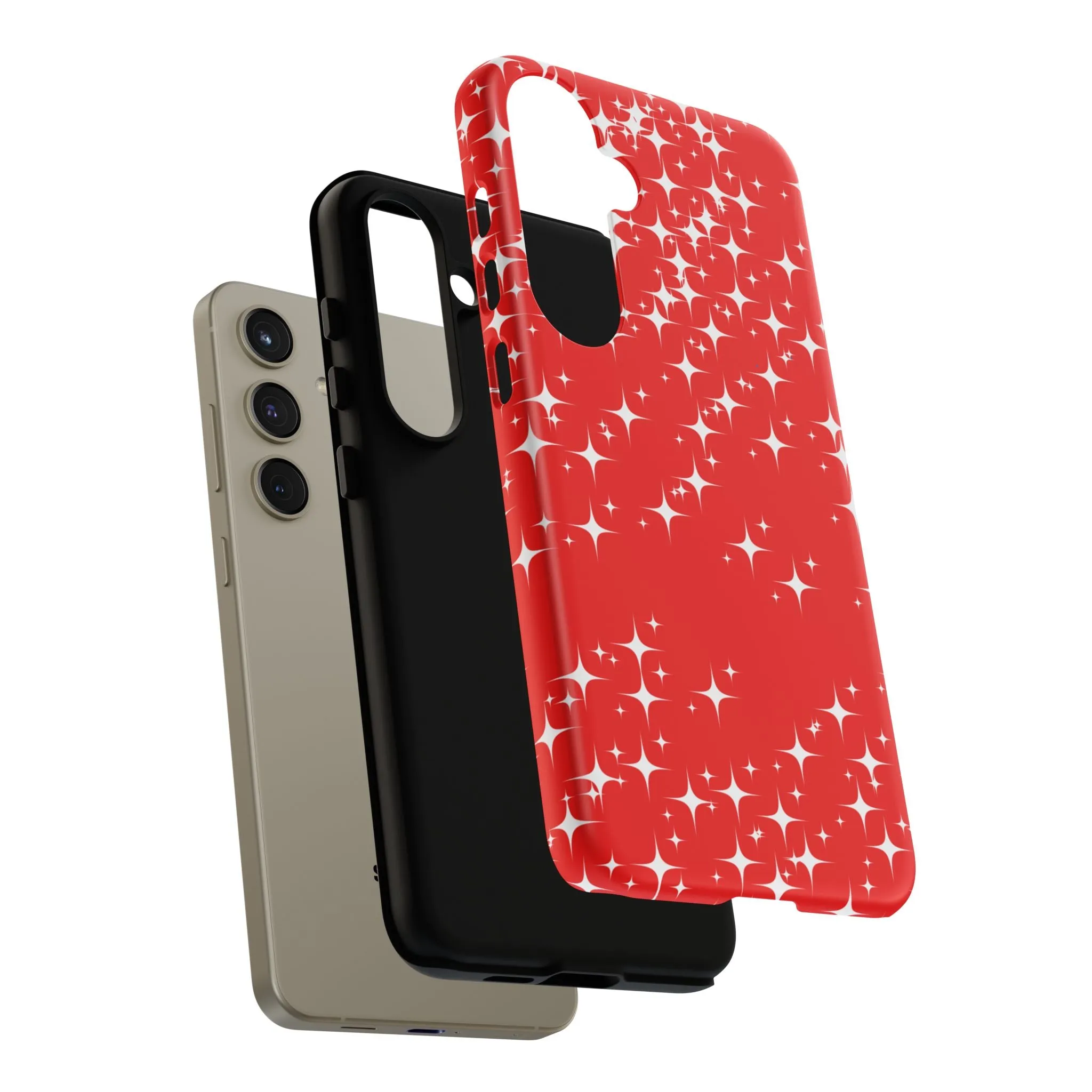 Red Sparkling Samsung Galaxy Phone Case - Stylish Protection for All Occasions, Gifts for friends, Gifts for love ones, Gifts for colleagues