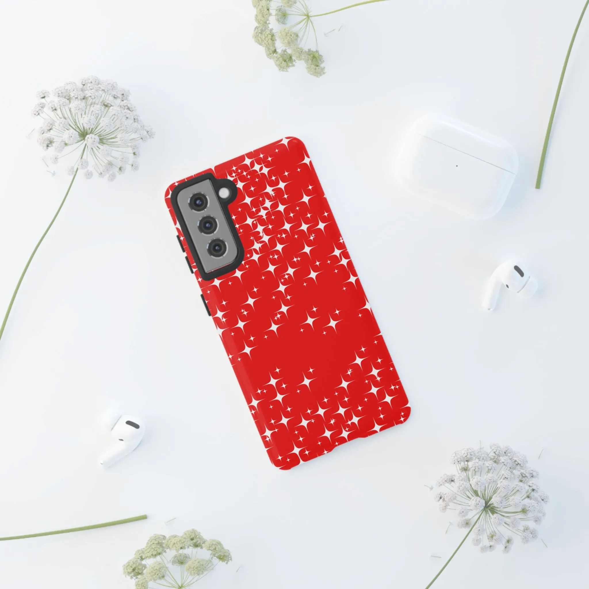 Red Sparkling Samsung Galaxy Phone Case - Stylish Protection for All Occasions, Gifts for friends, Gifts for love ones, Gifts for colleagues