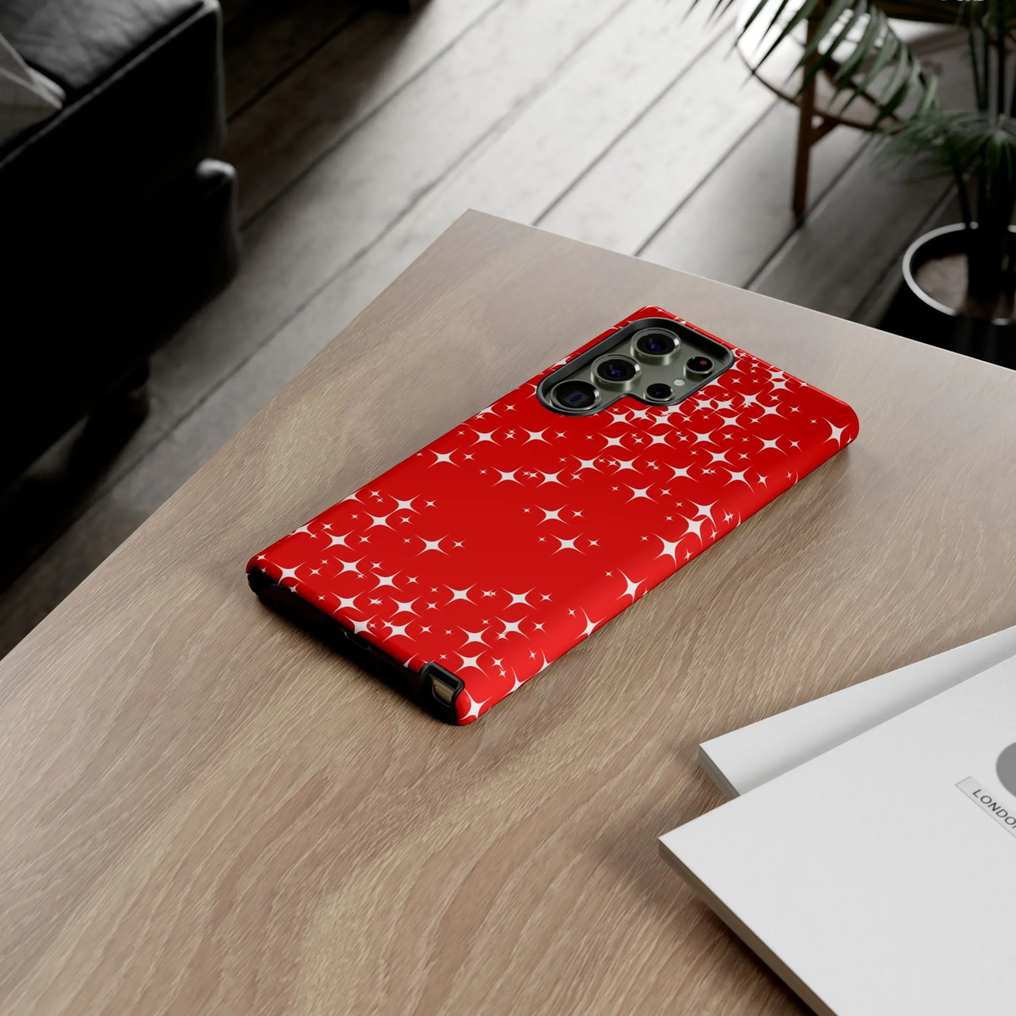 Red Sparkling Samsung Galaxy Phone Case - Stylish Protection for All Occasions, Gifts for friends, Gifts for love ones, Gifts for colleagues